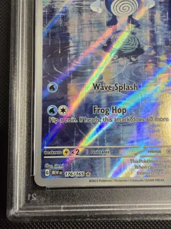 POKEMON TCG Pokemon 151 Poliwhirl Illustration Rare 176/165 PSA9 - Image 5