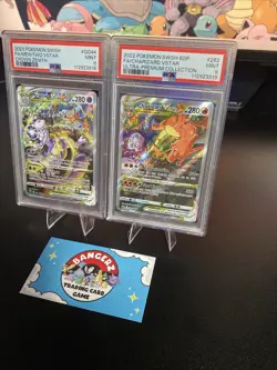 Mewtwo Gg44 Charizard SWSH262 VStar Pokemon Crown Zenith PSA 9 Sequential Set - Image 2