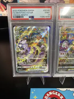 Mewtwo Gg44 Charizard SWSH262 VStar Pokemon Crown Zenith PSA 9 Sequential Set - Image 4