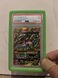 Pokemon XY Ancient Origins M Rayquaza EX 98/98 Full Art Holo Ultra Rare PSA 7 - Image 1