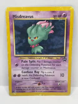 Pokemon TCG Misdreavus Black Star Promo 39 Heavily Played - Image 1