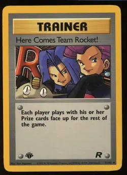 Pokemon 2000 1st Ed Team Rocket - Here Comes Team Rocket - Rare - 71 LP - Image 1