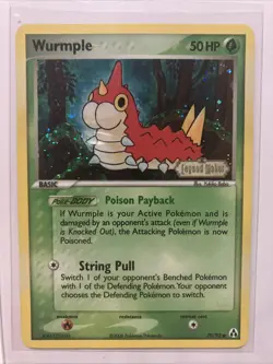 2006 POKEMON EX LEGEND MAKER⭐⭐ WURMPLE REVERSE FOIL STAMPED #70/92 - Image 1