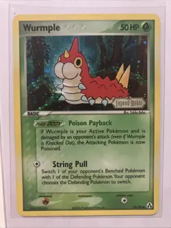 2006 POKEMON EX LEGEND MAKER⭐⭐ WURMPLE REVERSE FOIL STAMPED #70/92 - Image 3