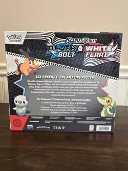 Scarlet & Violet Black Bolt & White Flare Unova Poster Collection Sealed Pokemon - Image 2