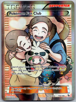 Pokemon Fan Club (106 Full Art) Ultra Rare XY - Flashfire Holo 106/106 MP - Image 1