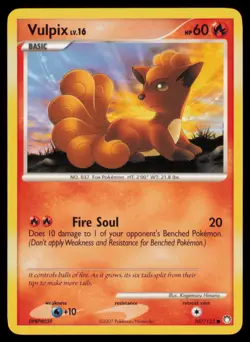 Vulpix 107/123 Common Mysterious Treasures Pokemon Near Mint - Image 1