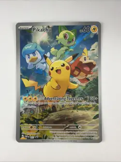Pokemon Pikachu SVP 027 Scarlet & Violet Paldea Evolved ETB Promo - Image 1