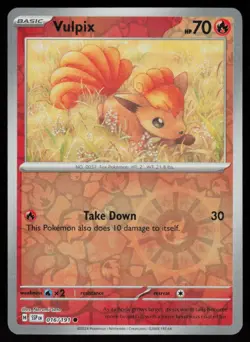 Vulpix 016/191 Common Surging Sparks Pokemon Reverse Holo Near Mint - Image 1