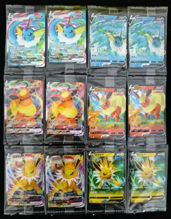 Lot 12 Vaporeon VMAX V Jolteon Vmax V Flareon VMAX V Sealed Pokemon Chinese NE40 - Image 1