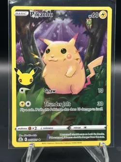 Pokemon Pikachu TCG Celebrations 005/025 25th anniversary holo rare English 2021 - Image 1