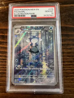 Poliwhirl Illustration Rare - Pokemon Scarlet & Violet 151 MEW 176/165 PSA 10 - Image 1