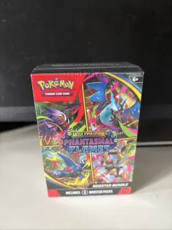 🔥 Pokemon Mega Evolution Phantasmal Flames Booster Bundle New Sealed 6 Packs - Image 1