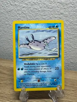 2000 Neo Genesis Mantine Uncommon #64/111 Pokemon WOTC Vintage - Image 1