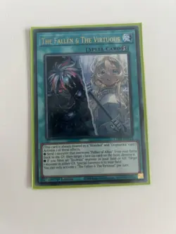 YUGIOH 1st Ed CH01-EN019 ULTRA RARE THE FALLEN & THE VIRTUOUS - Image 1