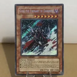 YuGiOh Gorz The Emissary of Darkness DLG1-EN000 Secret Rare Limited Edition VLP - Image 1