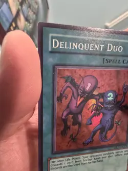 Yu-Gi-Oh! Delinquent Duo DB1-EN024 Super Rare Unlimited. Light Played. - Image 4
