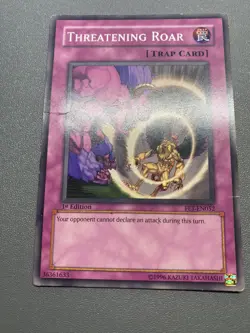 Yu-Gi-Oh! Threatening Roar Common 1st Edition FET-EN052 HP DAMAGED - Image 1