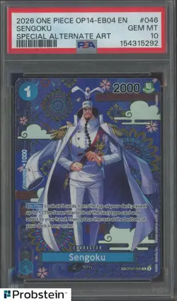 2026 One Piece OP14-EB04 EN Special Alternate Art #046 Sengoku PSA 10 - Image 1