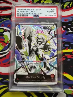 PSA 10 – 2025 ONE PIECE STARTER DECK ST21-EX GEAR 5 001 MONKEY D. LUFFY ALT ART - Image 1