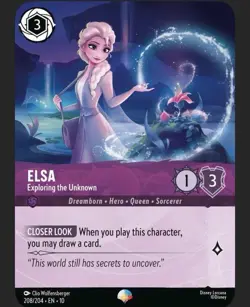 Disney Lorcana Elsa - Exploring the Unknown Epic Foil 208/204 EN - Image 1