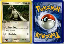 Pokemon Card - Linoone Emerald 34/106 2005 Uncommon Damaged - Image 3