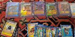 Vintage 1999 Digimon Lot of 5 Holo Cards First Edition And Dozens Of Non Holo - Image 1