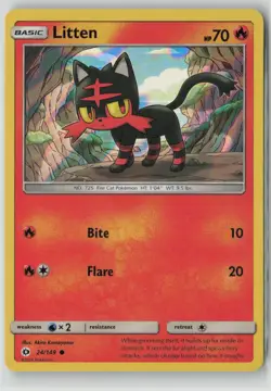 Litten - 24/149 (Water Web Holo) Promo Miscellaneous Cards & Products 024/149 LP - Image 1
