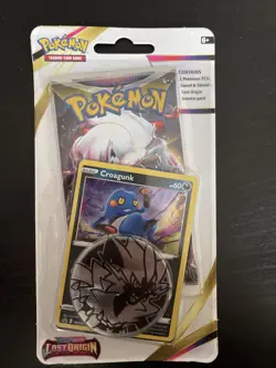 Pokemon TCG LOST ORIGIN CROAGUNK Checklane Sealed Booster Pack - Image 1