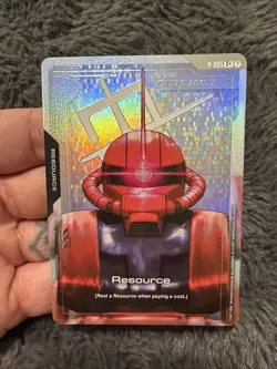 [NM] Gundam Card Game GD01 Newtype Rising Char's Zaku II Resource R-005 C+ Foil - Image 1