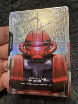 [NM] Gundam Card Game GD01 Newtype Rising Char's Zaku II Resource R-005 C+ Foil - Image 2