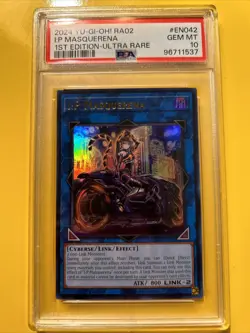 YuGiOh I:P MASQUERENA #RA02-EN042🔥PSA 10 GEM MINT🔥1st EDITION-2024 ULTRA RARE - Image 1