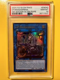YuGiOh I:P MASQUERENA #RA02-EN042🔥PSA 10 GEM MINT🔥1st EDITION-2024 ULTRA RARE - Image 3