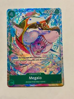 One Piece Card Game 🏴‍☠EB04-018 Megalo R NM Alt Art Foil ENGLISH - Image 1