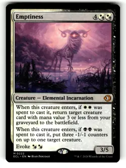 Emptiness 222 Mythic Lorwyn Eclipsed Magic: The Gathering Near Mint - Image 1