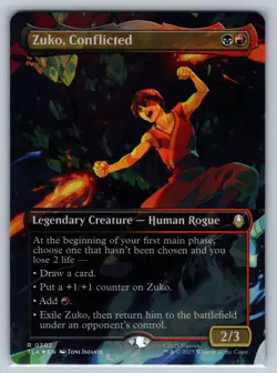 Zuko, Conflicted (Borderless) 302 Avatar: The Last Airbender MTG Foil NM - Image 1