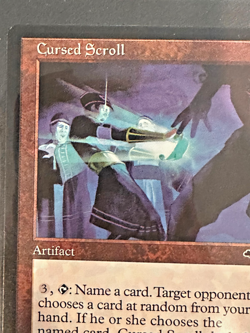 RARE MYTHIC Magic the Gathering MTG Tempest Cursed Scroll Unplayed - Image 4