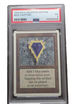 Mox Sapphire - MTG: Magic the Gathering - Unlimited - PSA 5 EX - Image 1