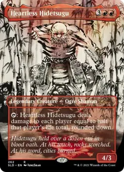 MTG Heartless Hidetsugu - Foil - Borderless, Secret Lair Drop Series, Lightly Pl - Image 1