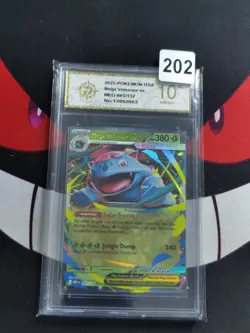 2025 Pokemon Mega Evolution Venusaur ex Double Rare #003/132-P gold 10 - Image 1