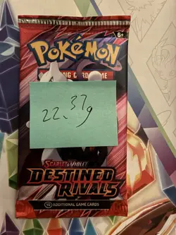 (VERY HEAVY) 22.37g Pokemon TCG Destined Rivals Booster Pack (SEALED)✅ - Image 2