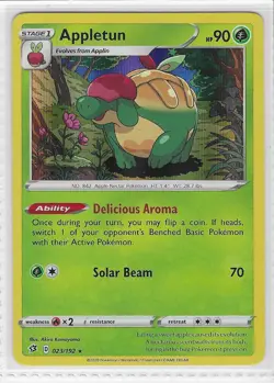 Appletun 023/192 Holo Rare Rebel Clash Pokemon Holo Near Mint - Image 1