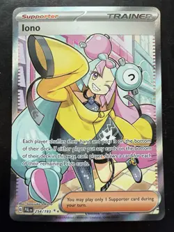 Pokemon Iono 254/193 SV02 Paldea Evolved Ultra Rare Full Art Holo Trainer (NM) - Image 1