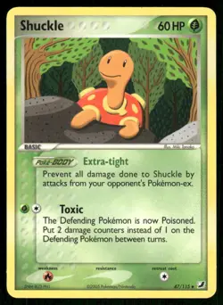 2005 Pokemon Shuckle Uncommon Unseen Forces 47/115 HP - Image 1