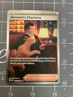 Giovanni's Charisma SIR 204/165 - Pokemon 151 2023 - English - NM - Image 1