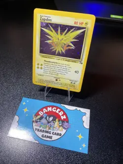 Pokemon Zapdos 15/62 Fossil - Holo Foil Error (Missing Foil) Vintage WOTC ERROR - Image 2