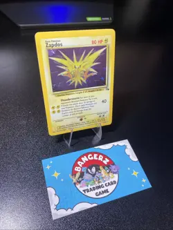 Pokemon Zapdos 15/62 Fossil - Holo Foil Error (Missing Foil) Vintage WOTC ERROR - Image 3