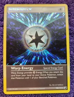 Warp Energy 100/115 Unseen Forces Stamped Reverse Holo Pokemon *NICE* - Image 1