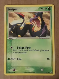 Pokemon Seviper 32/110 ex Holon Phantoms NM-MT See Pictures - Image 1