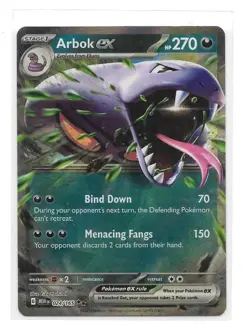 Pokemon Arbok ex 24/165 151 Double Rare Normal NM TCG - Image 1